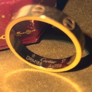 Cartier Love Ring Yellow Gold 51